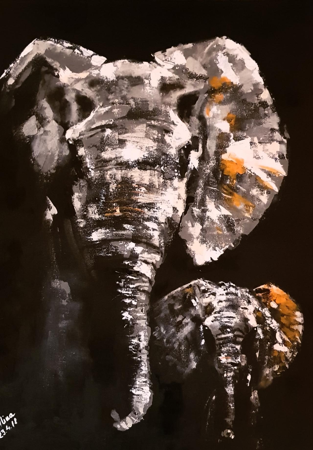 ArteDiAlina.com painting: Animal instinct